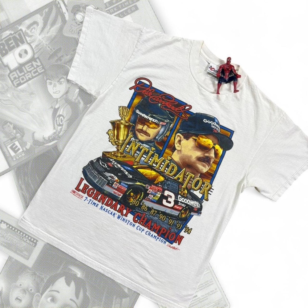 Vintage 90’s Nascar Racing Chase Authentics Dale Earnhardt Graphic Tee Shirt